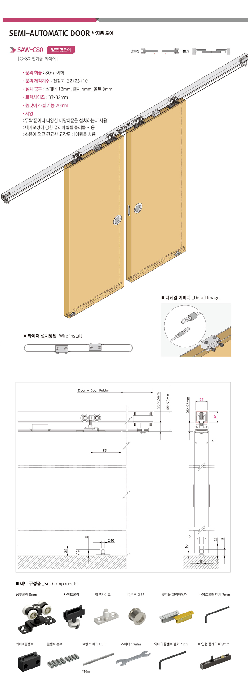 SAW-C80 상세